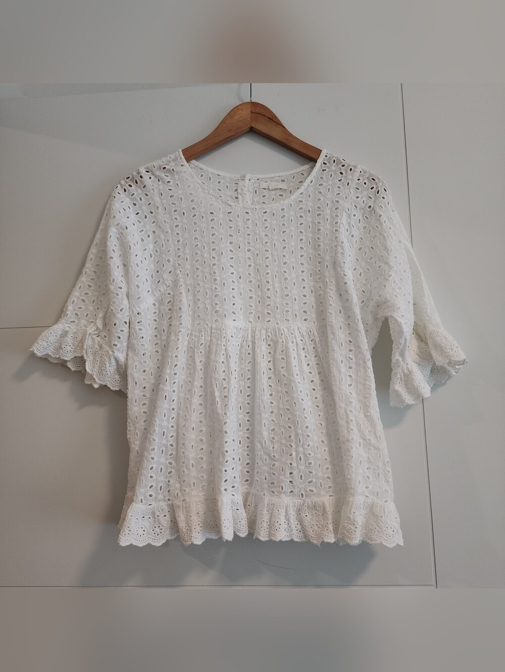 Mystree 100% Cotton Eyelet Top